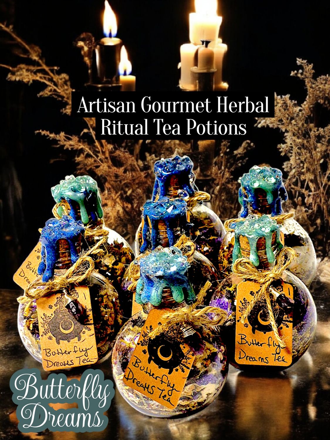 Artisan Gourmet Herbal Ritual Tea Potion- Butterfly Dream Tea