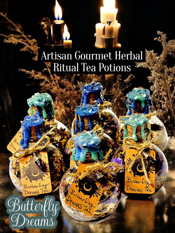 Artisan Gourmet Herbal Ritual Tea Potion- Butterfly Dream Tea Artisan Gourmet Herbal Ritual Tea Potion- Butterfly Dream Tea