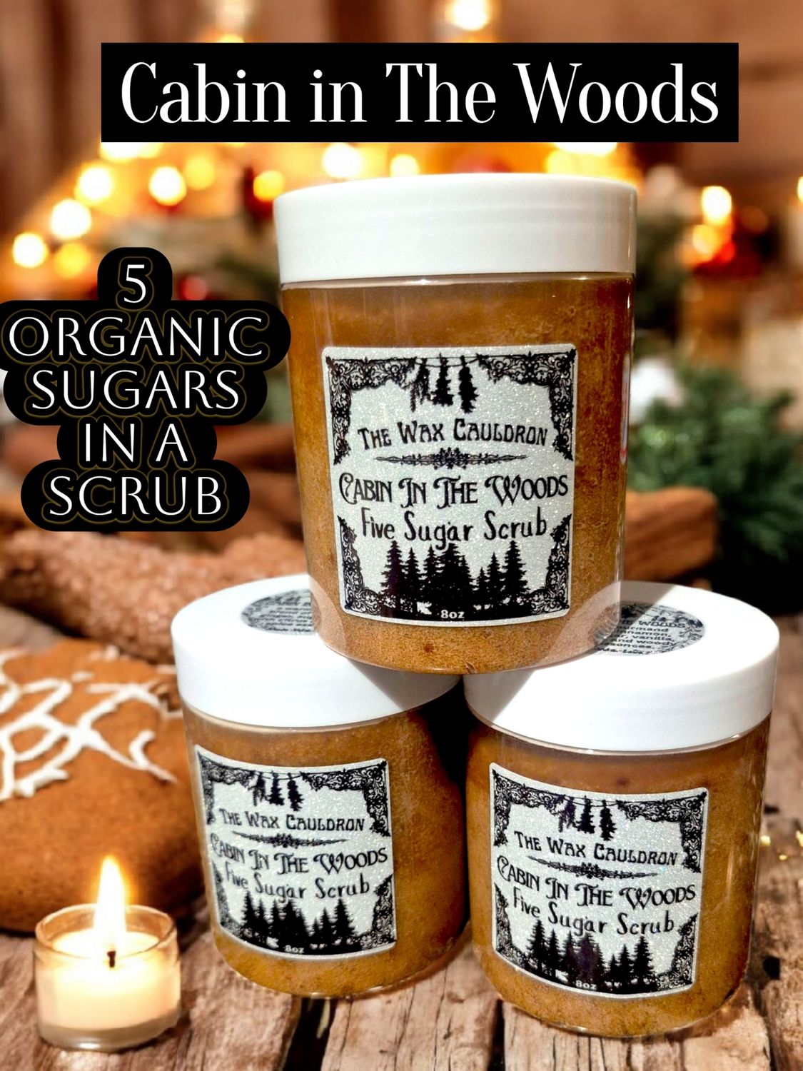Cabin In The Woods- Artisan 5 sugar foaming sugar scrub Cabin In The Woods- Artisan 5 sugar foaming sugar scrub