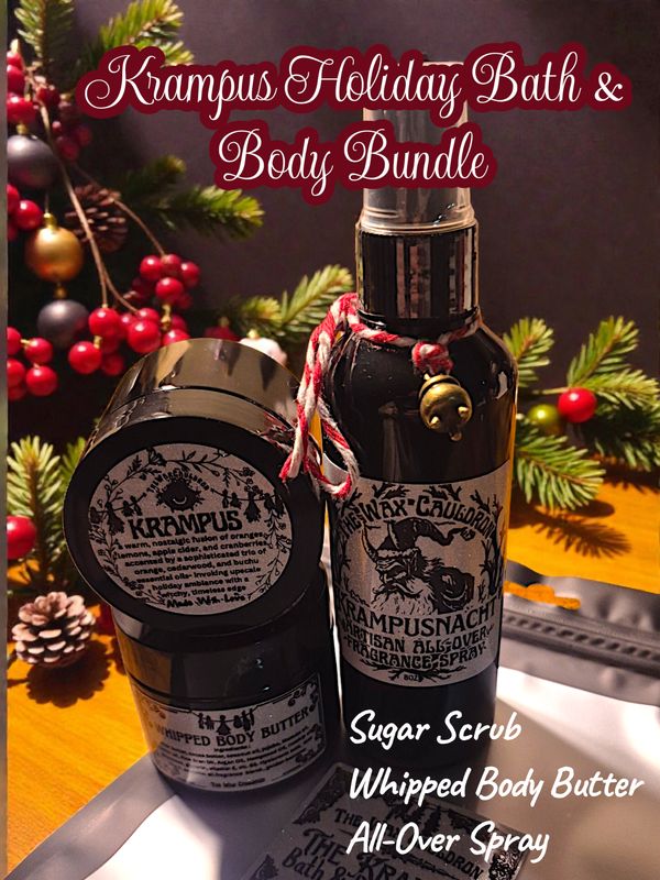 Krampus 3 piece Bath and Body Bundle Krampus 3 piece Bath and Body Bundle