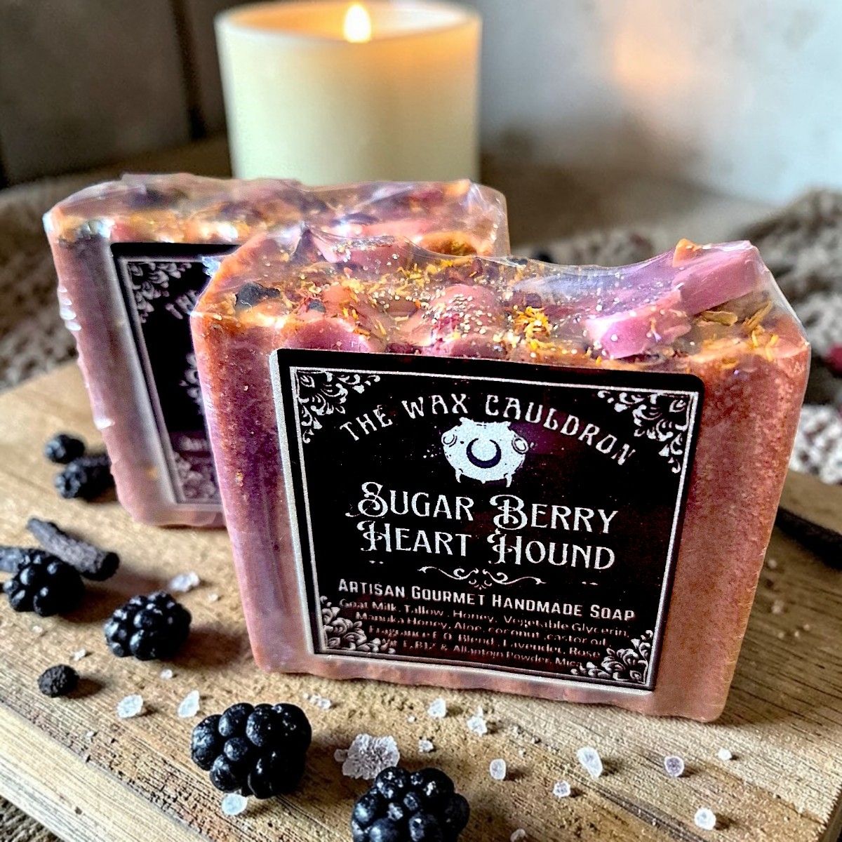 Artisan Goatmilk soap in Sugar Berry Hearthound Artisan Goatmilk soap in Sugar Berry Hearthound