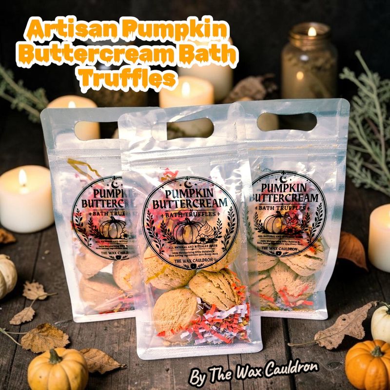 Pumpkin Buttercream Bath Truffles