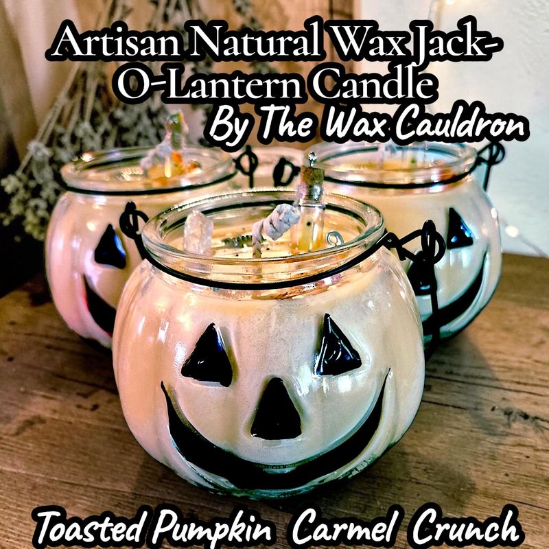 Jack O Lantern Pumpkin Candle, Toasted Pumpkin Caramel Crunch Shimmer Candle, Glow in the Dark Ghost, Witch Hat Vampire Charm, The Wax Cauldron Jack O Lantern Pumpkin Candle, Toasted Pumpkin Caramel Crunch Shimmer Candle, Glow in the Dark Ghost, Witch Hat Vampire Charm, The Wax Cauldron