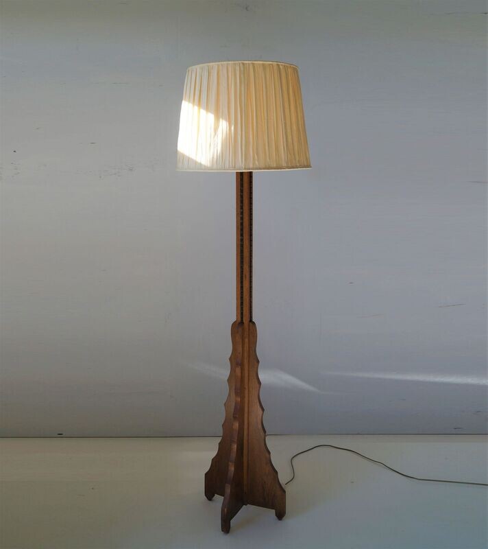 Dutch Art Deco Amsterdam School floor lamp, 1920s