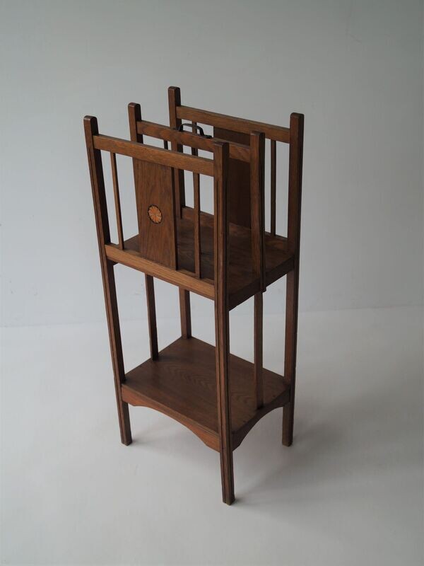Dutch Art Nouveau Magazine Rack, 1920s
