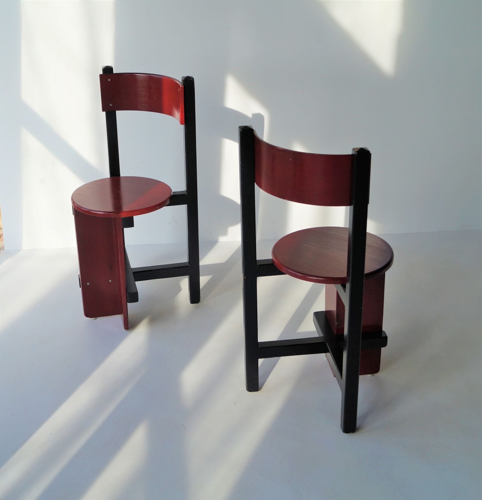 Set of two modernist chairs ''Bastille'' by Piet Blom, 1960s