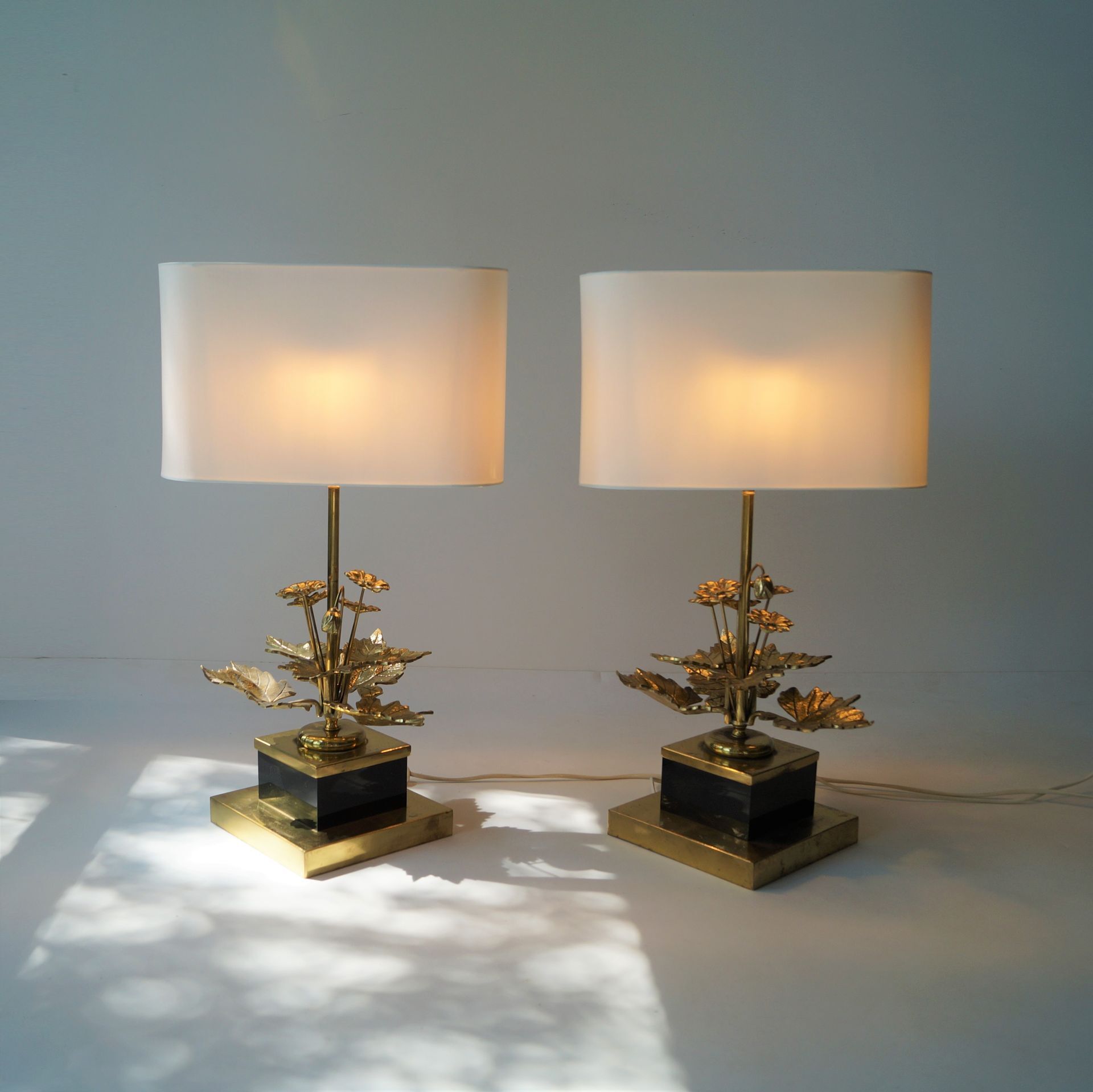 Set of Maison Charles (attr) table lamps, France, 1970s