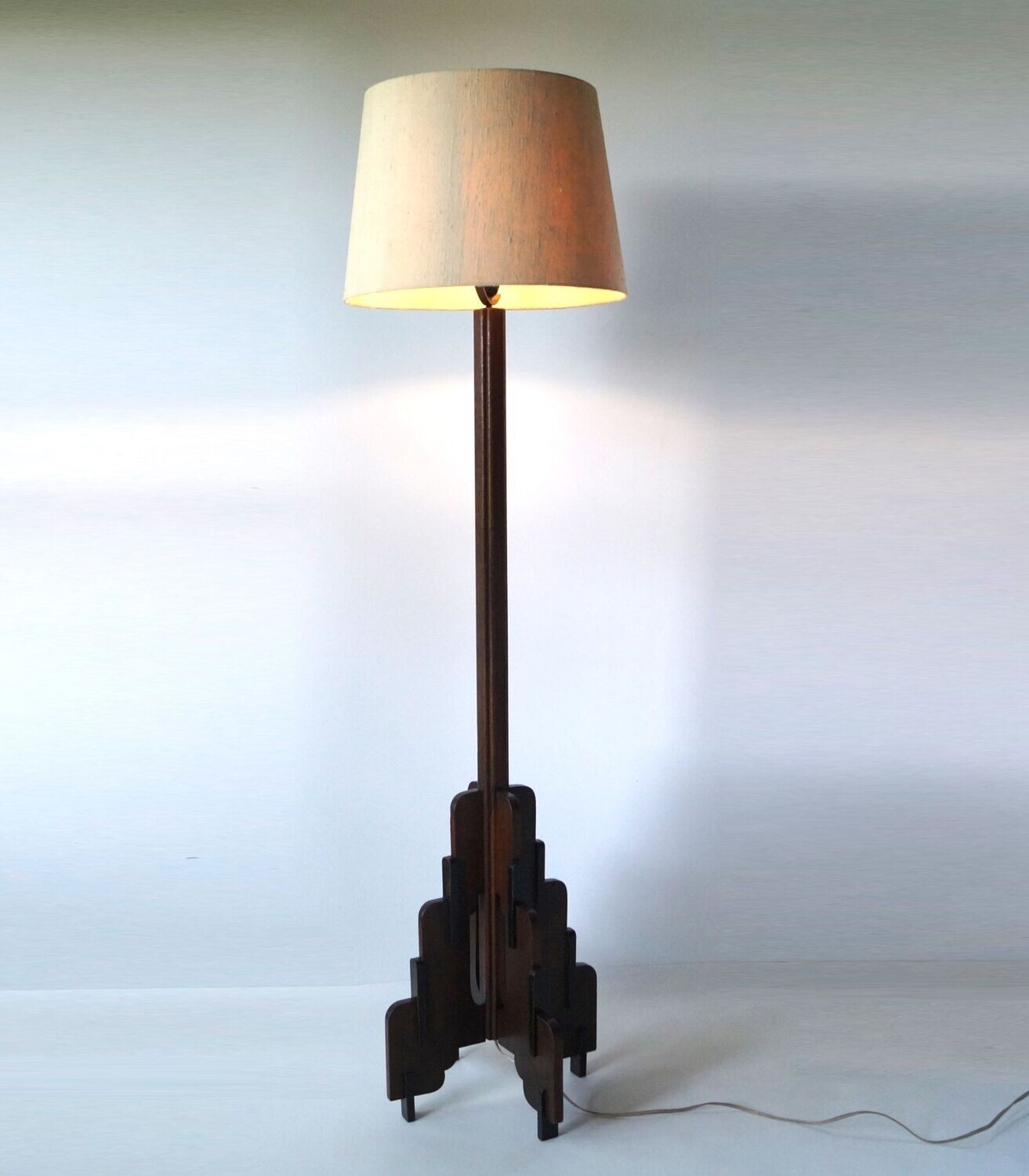 Dutch Art Deco Floor Lamp, De Genneper Molen, 1920s