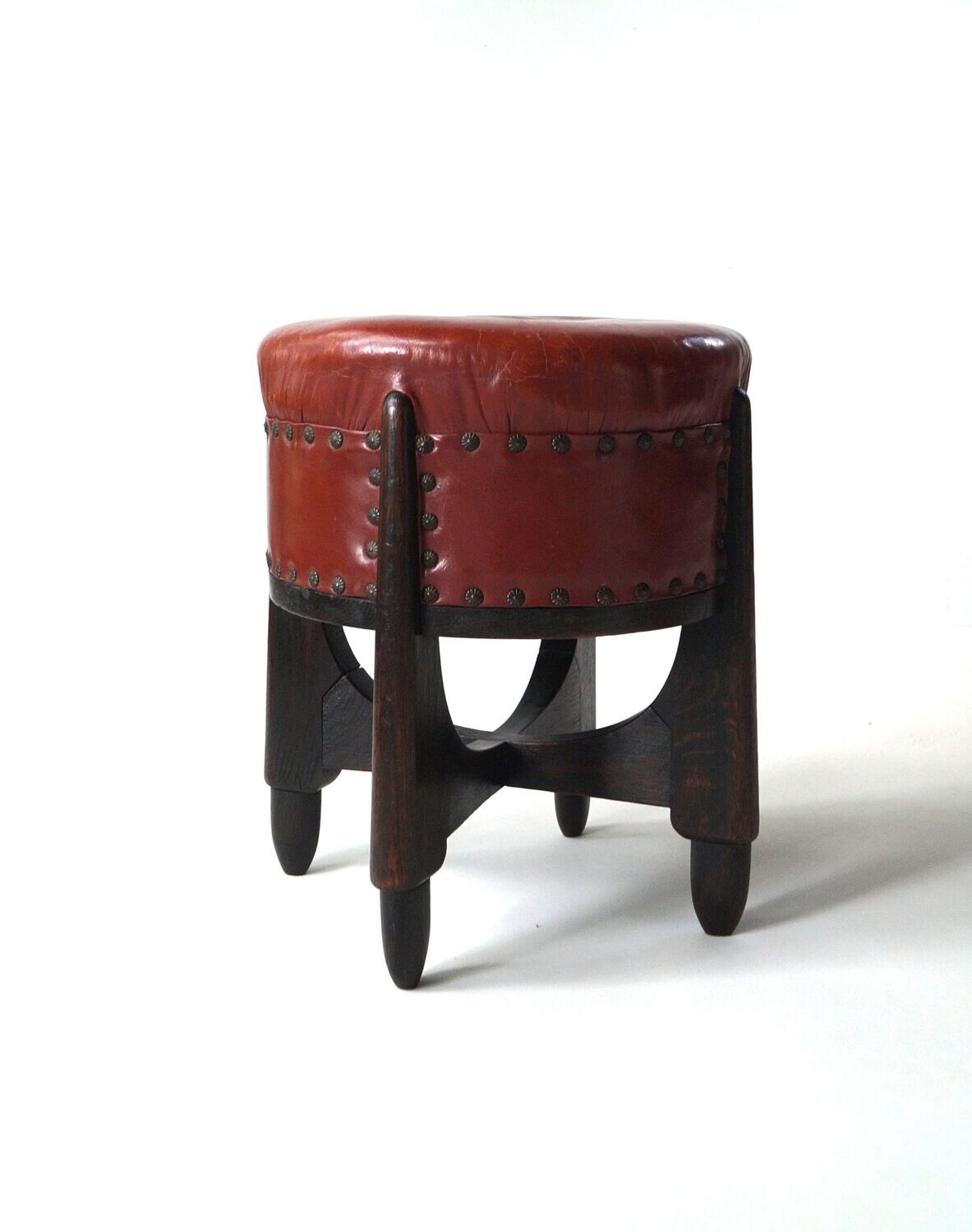 Dutch Art Deco Stool or Tabouret, design by Piet Kramer for Randoe, 1920s