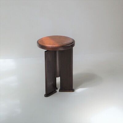 Dutch Art Deco piano stool with a modernist design, 1950s