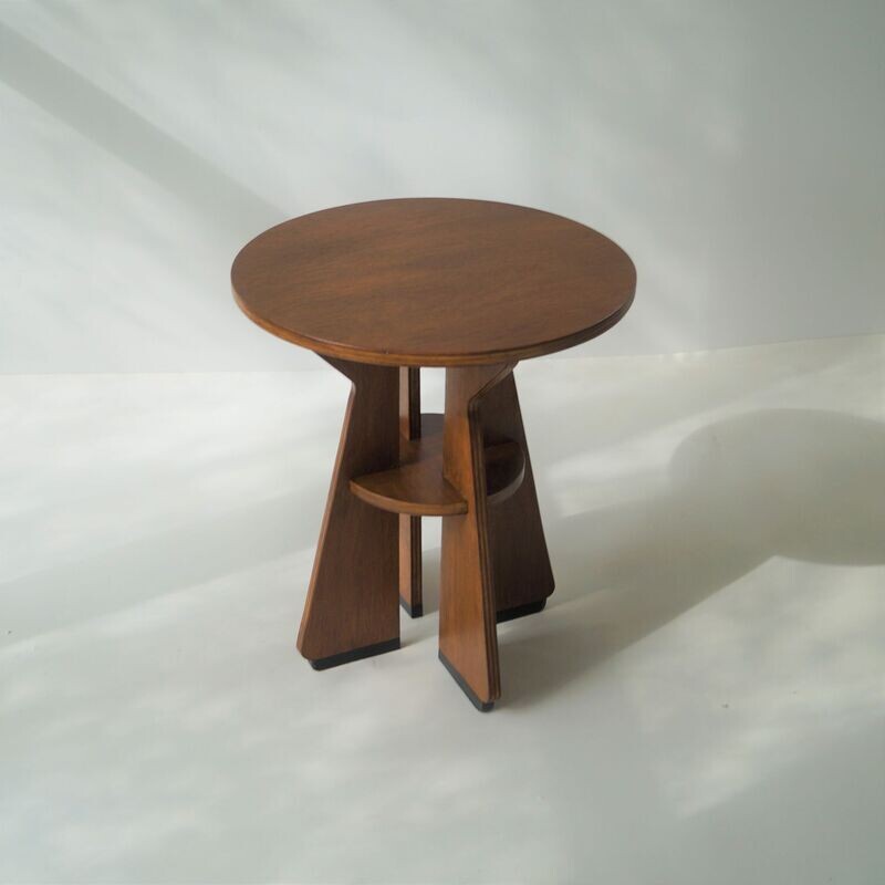 Dutch vintage modernist/Haagse School sidetable, 1950s