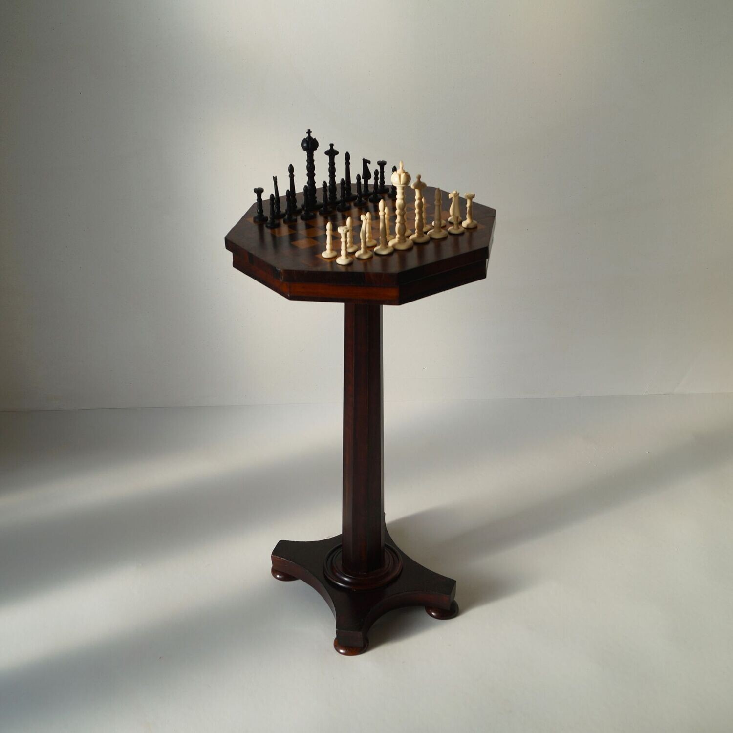 Empire Octagonal Chess Table, 1870s