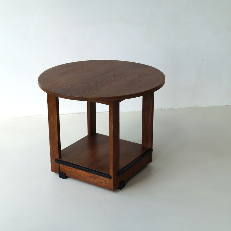 Modernist Dutch Art Deco occasional  table attributed to Jan Brunott, 1920s