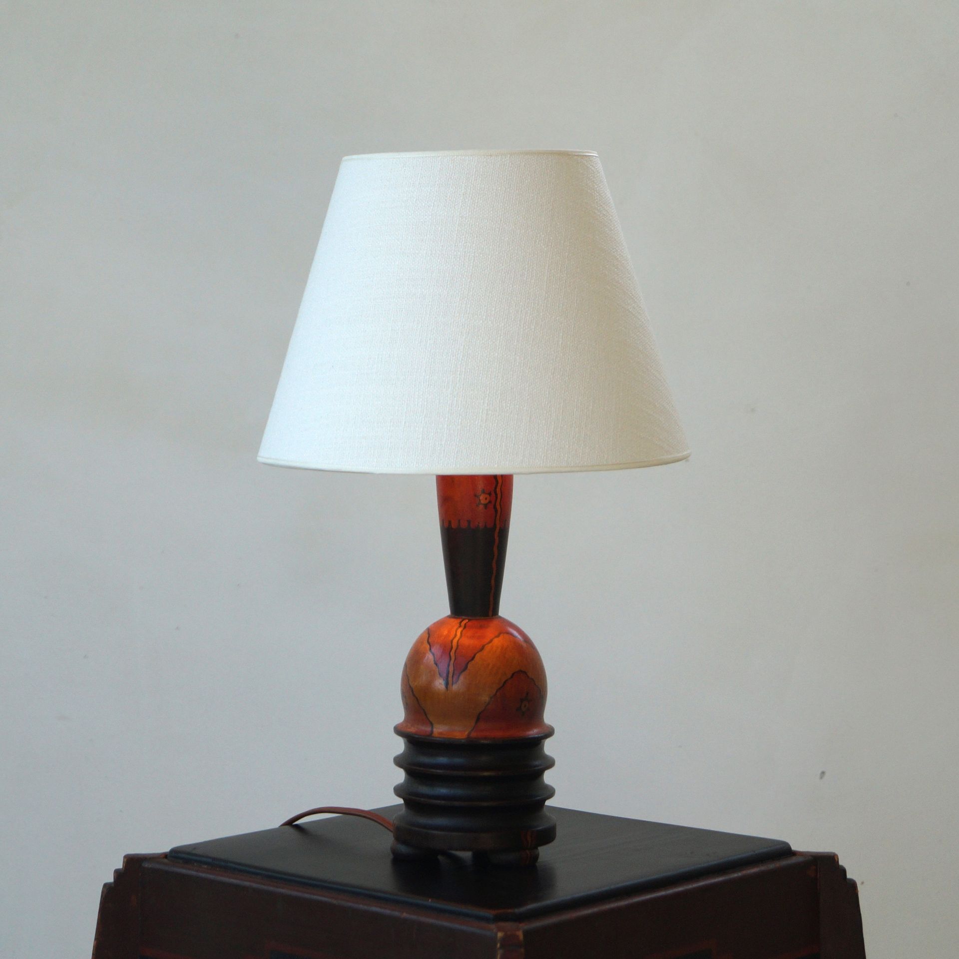Dutch Amsterdam School table lamp by L. Bogtman, 1920s