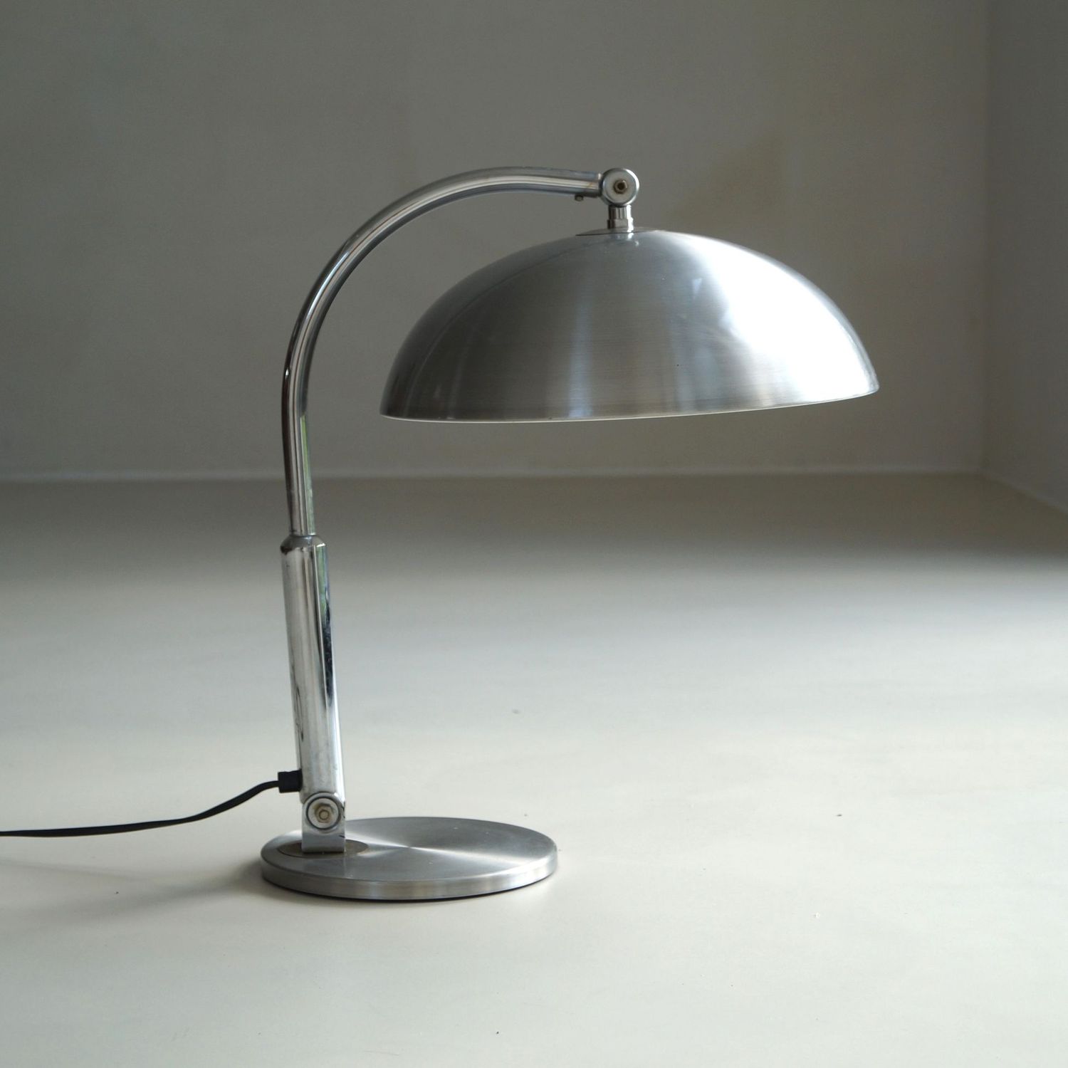 Modernist Dutch metal desk lamp, 1950s - 1960s