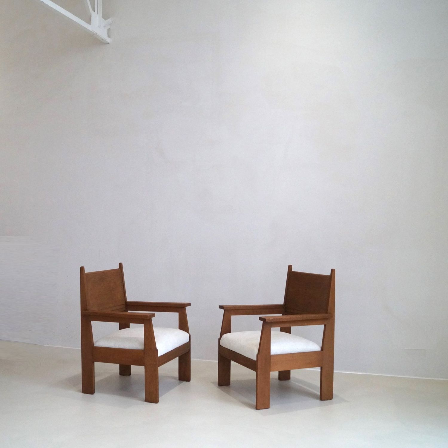 Dutch Art Deco set of armchairs by Jan Brunott, 1920s