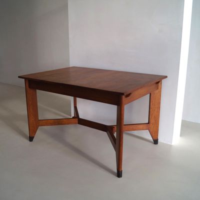 Haagse School Dutch Art Deco dining table by Hendrik Wouda for Pander, 1920s