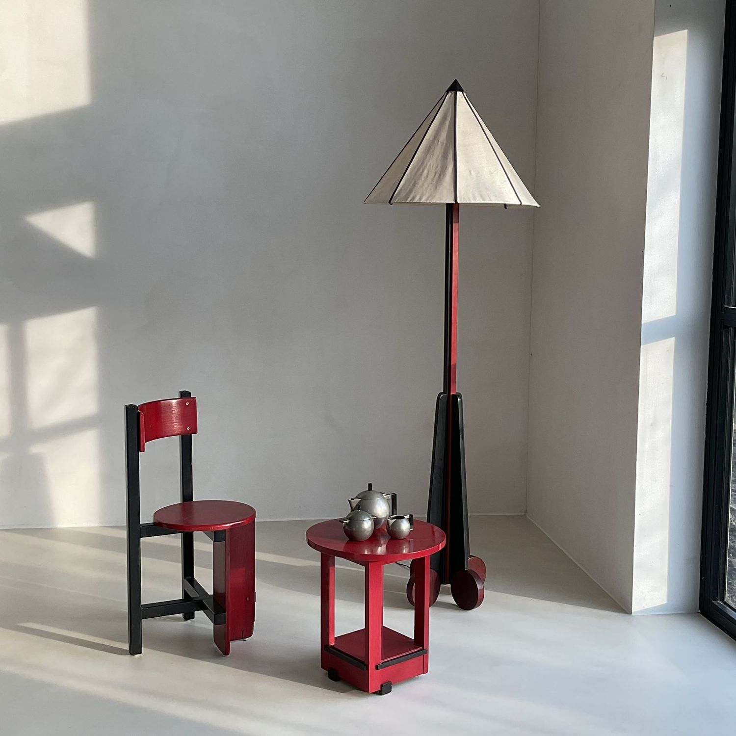 Set of two modernist chairs ''Bastille'' by Piet Blom, 1960s