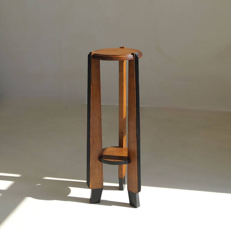 Dutch Art Deco Amsterdam School  pedestal or plant table , 1920s