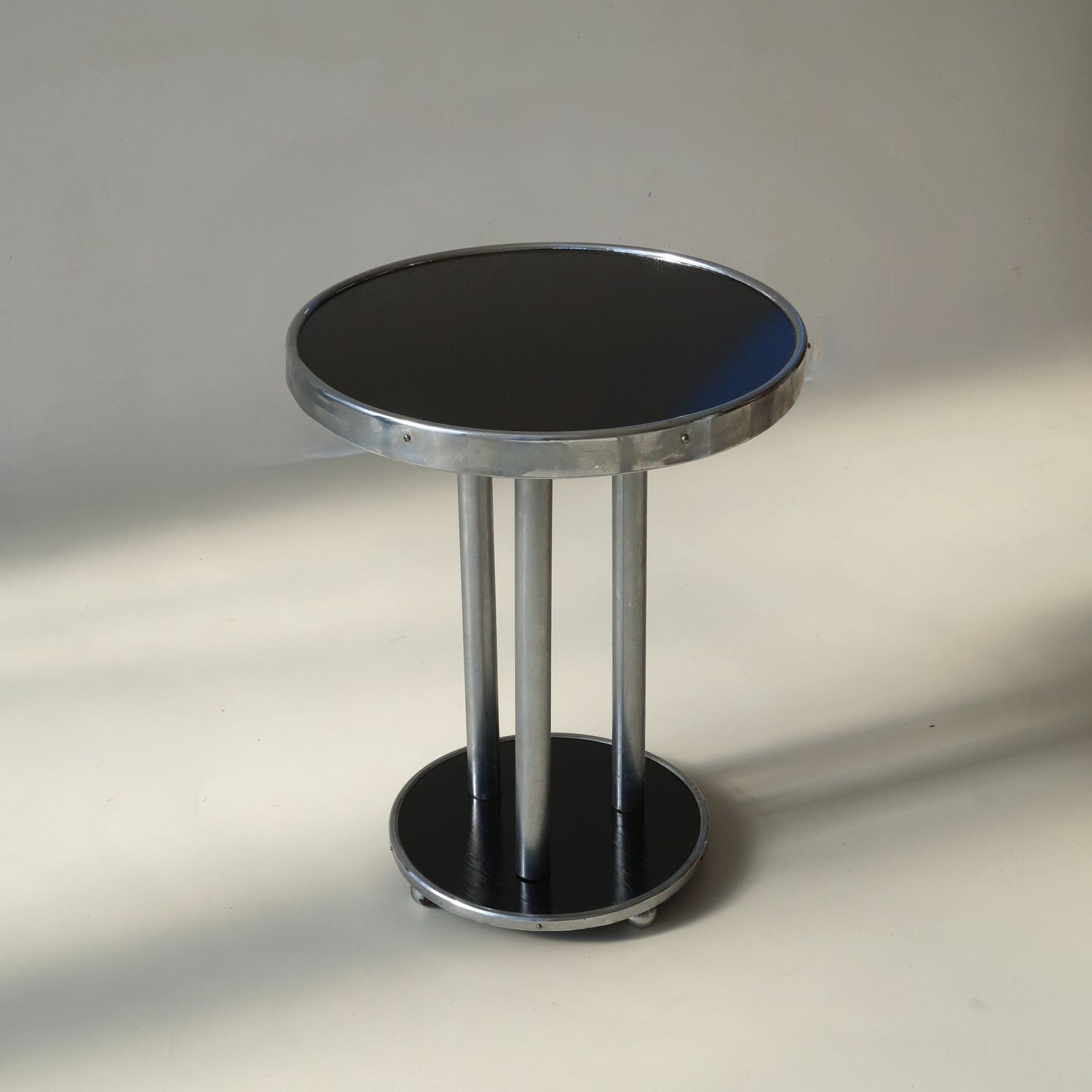 A revolving side table, Bauhaus, 1920s to 1930s