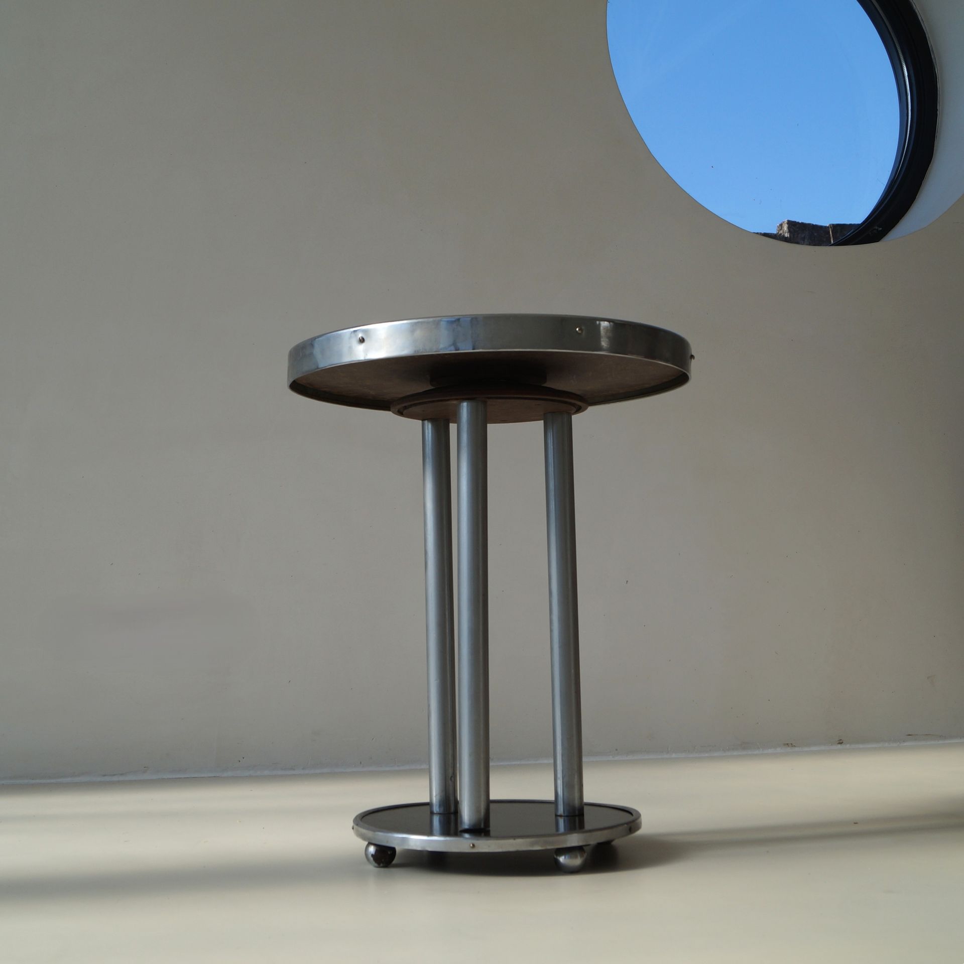 A revolving side table, Bauhaus, 1920s to 1930s