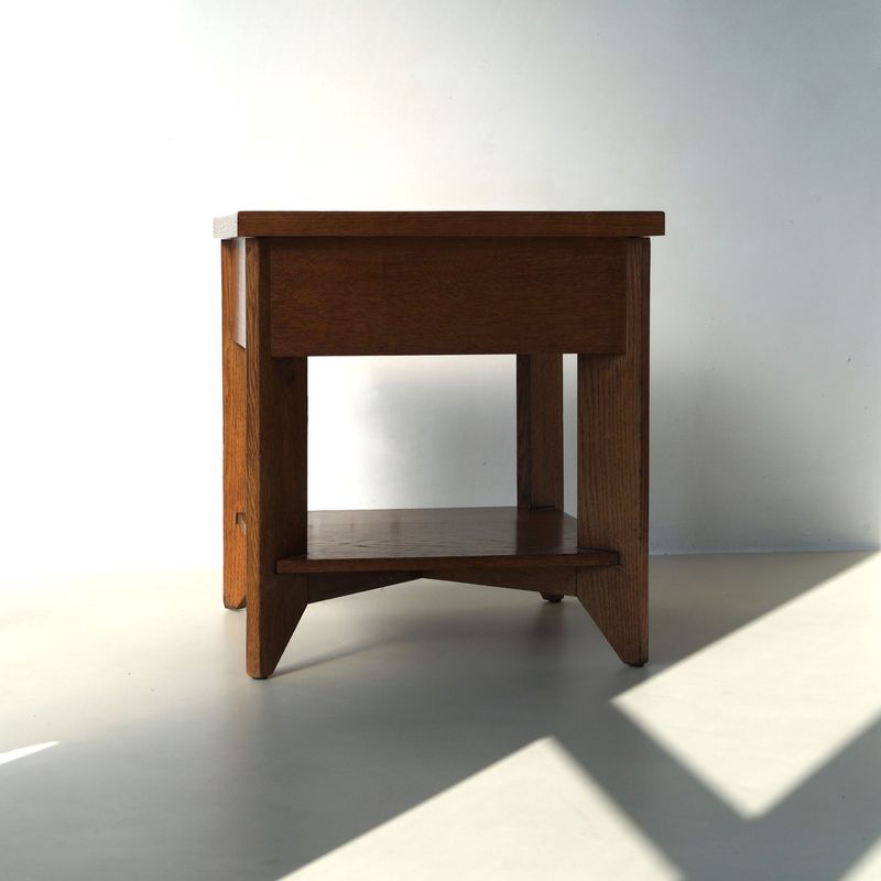 Haagse School modernist side table by Hendrik Wouda for Pander, 1924