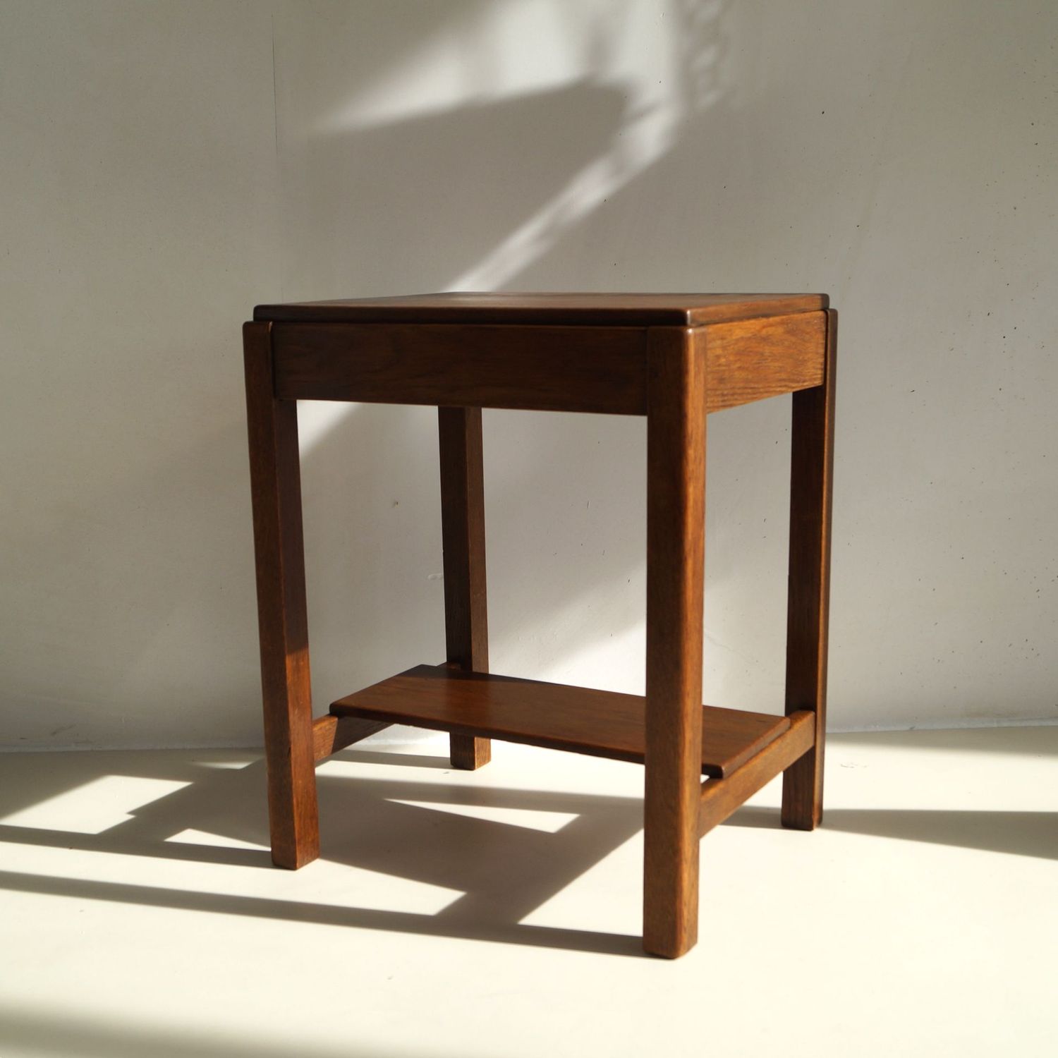 Dutch Art Deco rectangular occasional table in oak, 1920s