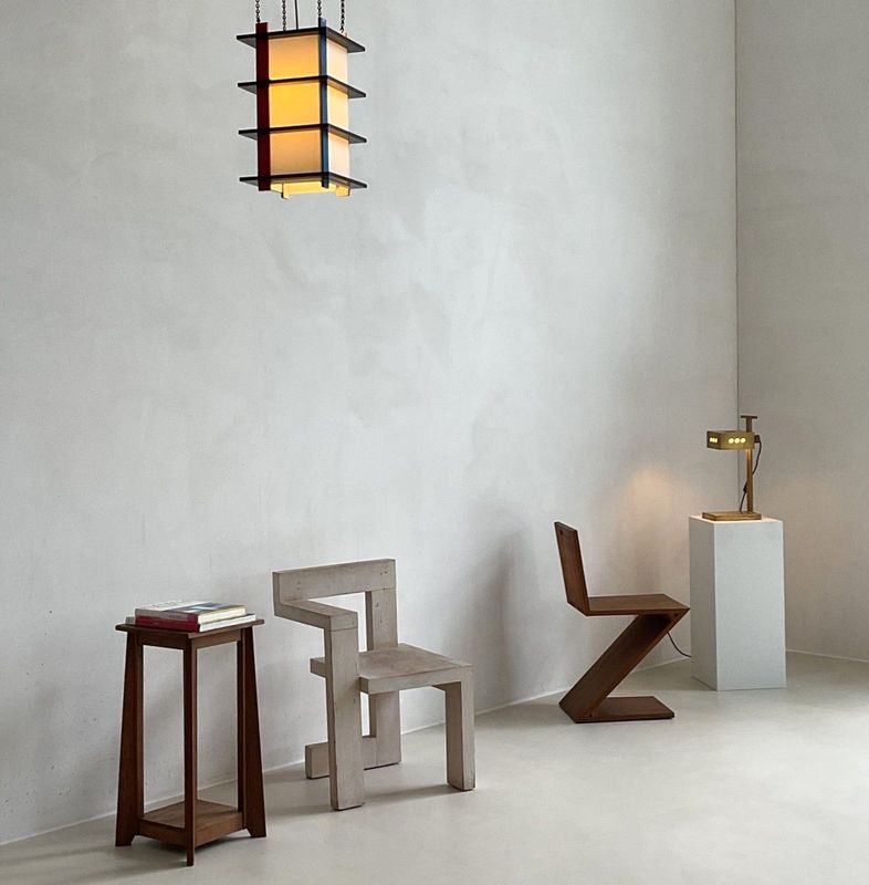 ''De Stijl'' modernist pendant lamp, Netherlands, 1960s
