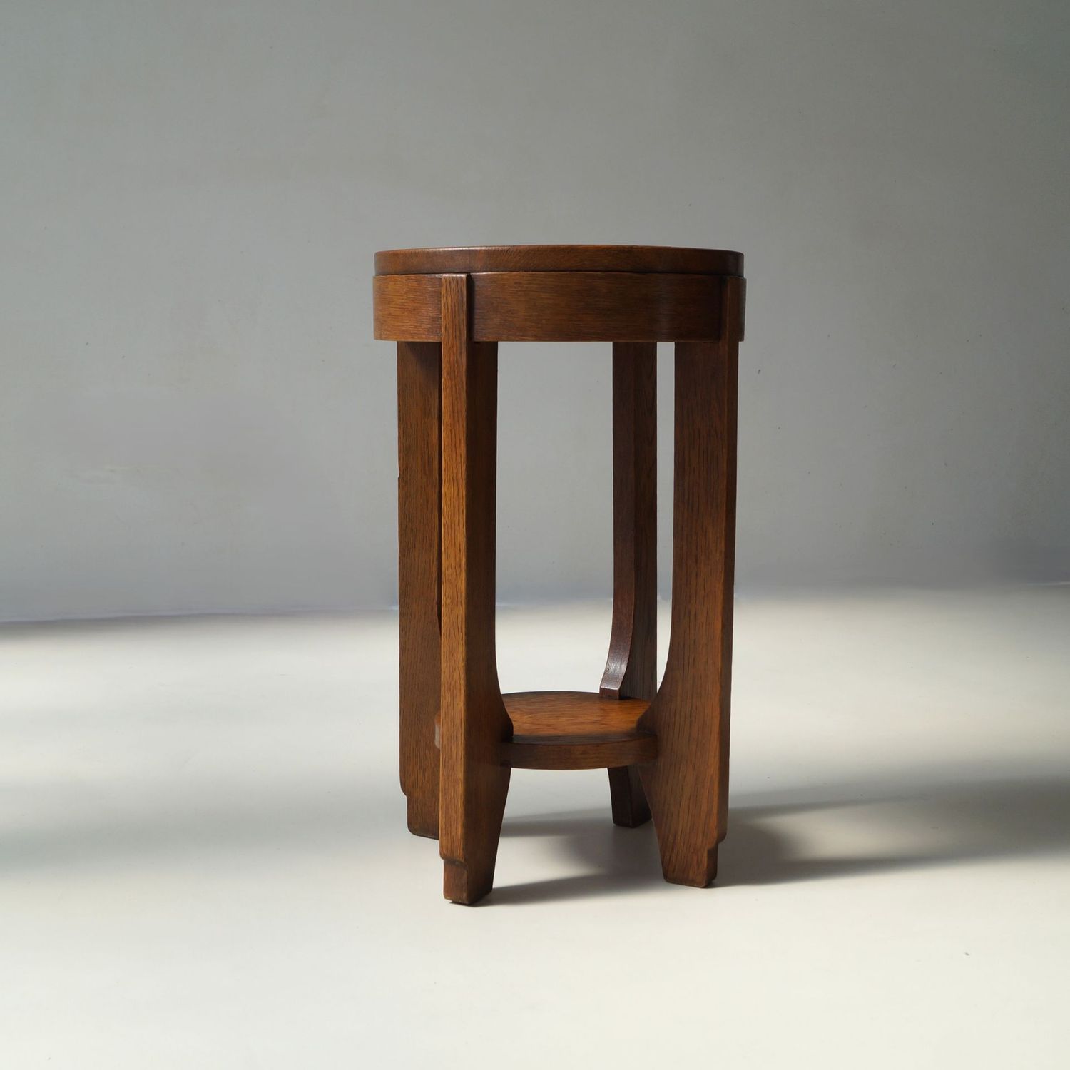 Dutch Art Deco small side table or plant pedestal, 1920s