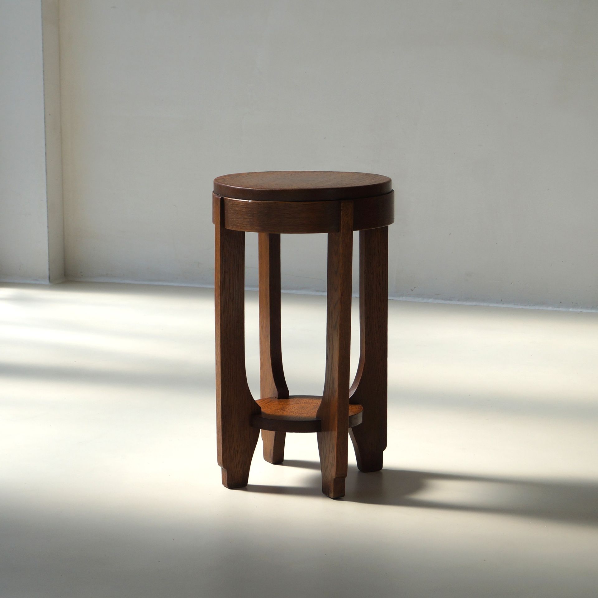 Dutch Art Deco small side table or plant pedestal, 1920s