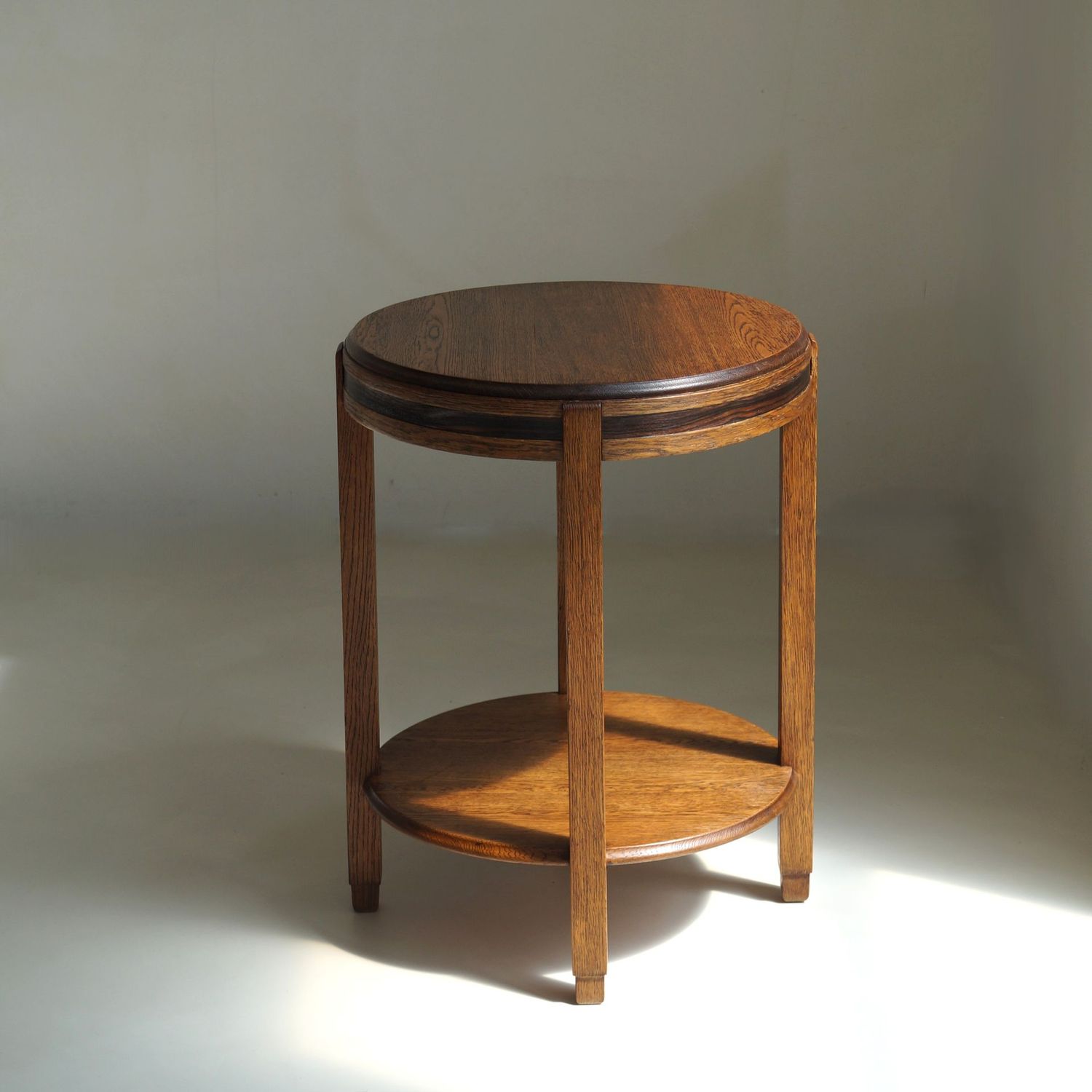 Dutch Art Deco The Hague School side table in oak and macassar, 1920s