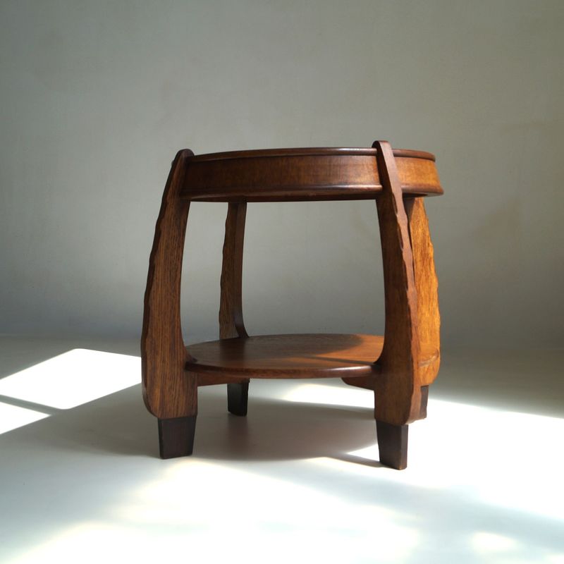 Rare Amsterdam School Art Deco side table by N.V. Hero de Groot, 1920s
