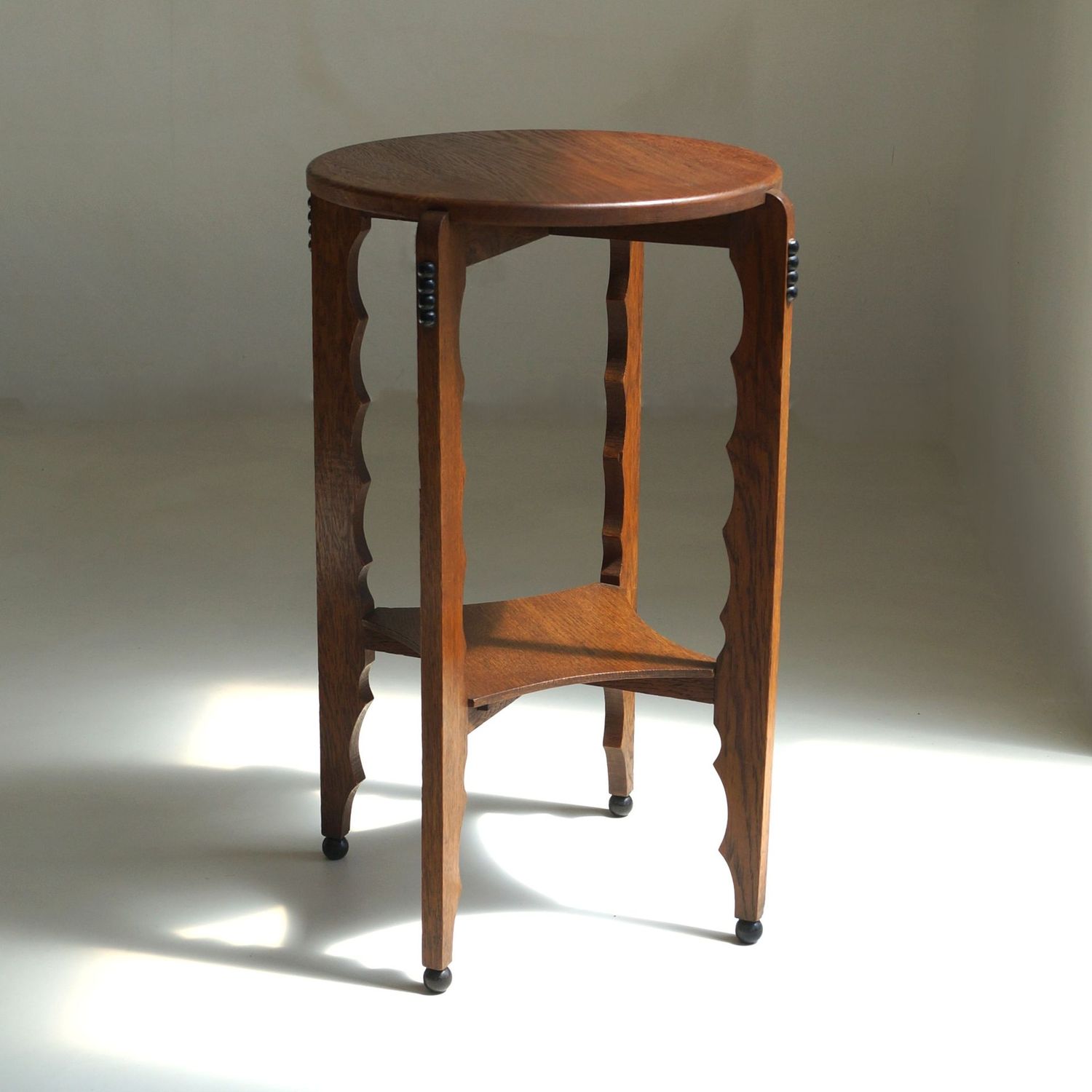 Dutch Art Deco Amsterdam School pedestal table, 1920s