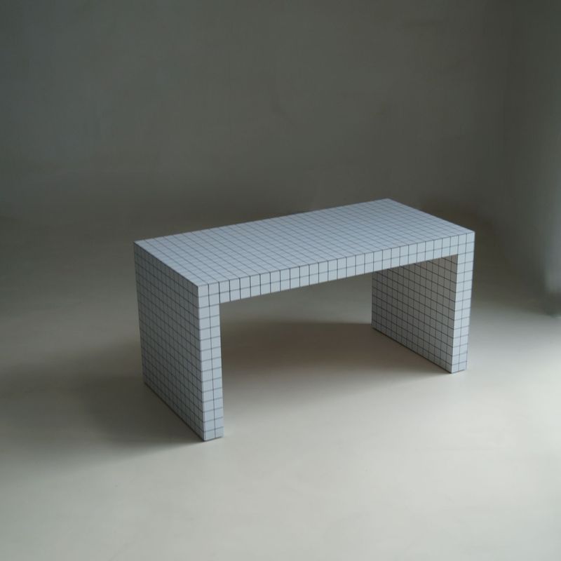 First Edition Superstudio 'Quaderna' console table or bench, 1970s