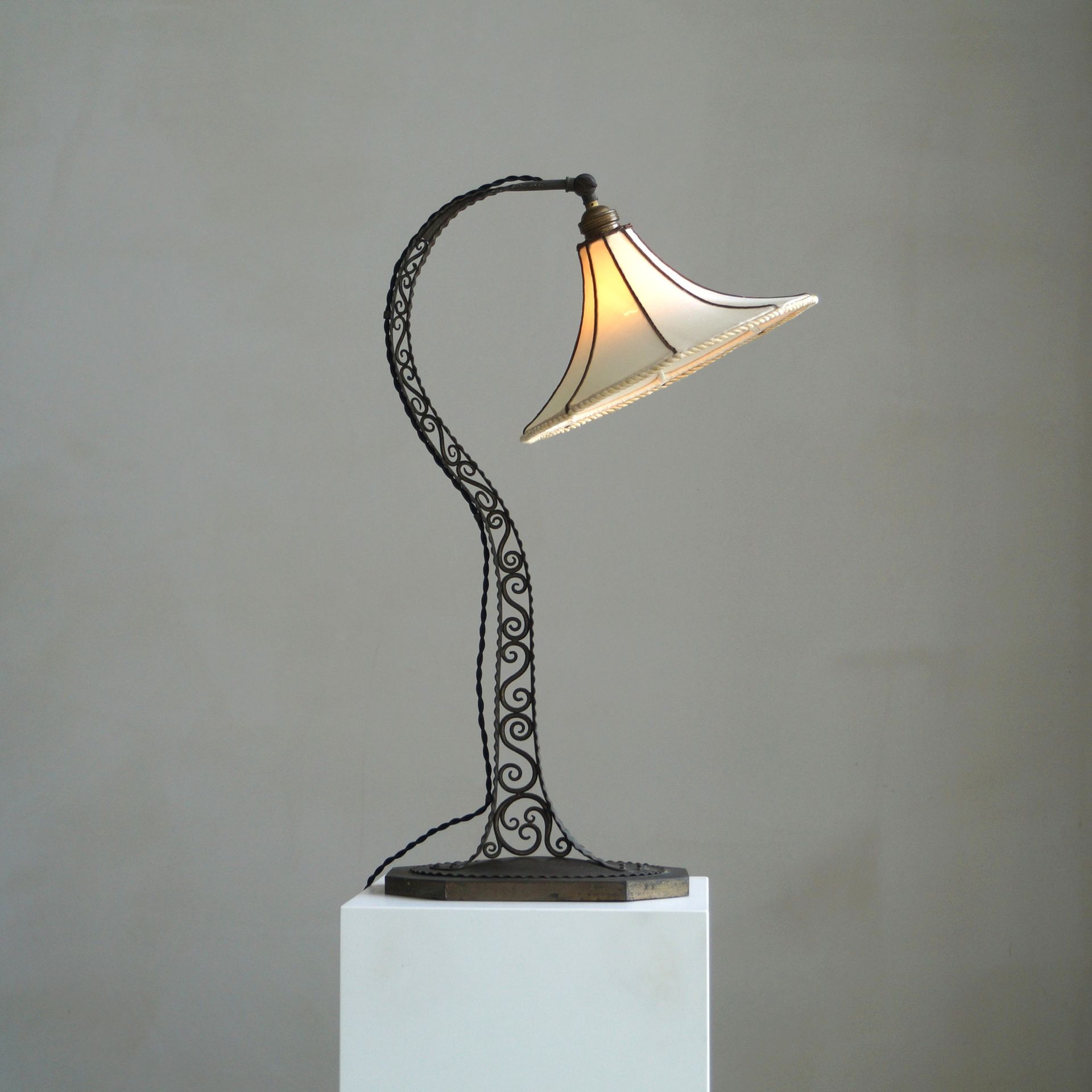 Dutch Arts & Crafts Table Lamp with Amsterdam School Influence, 1920s