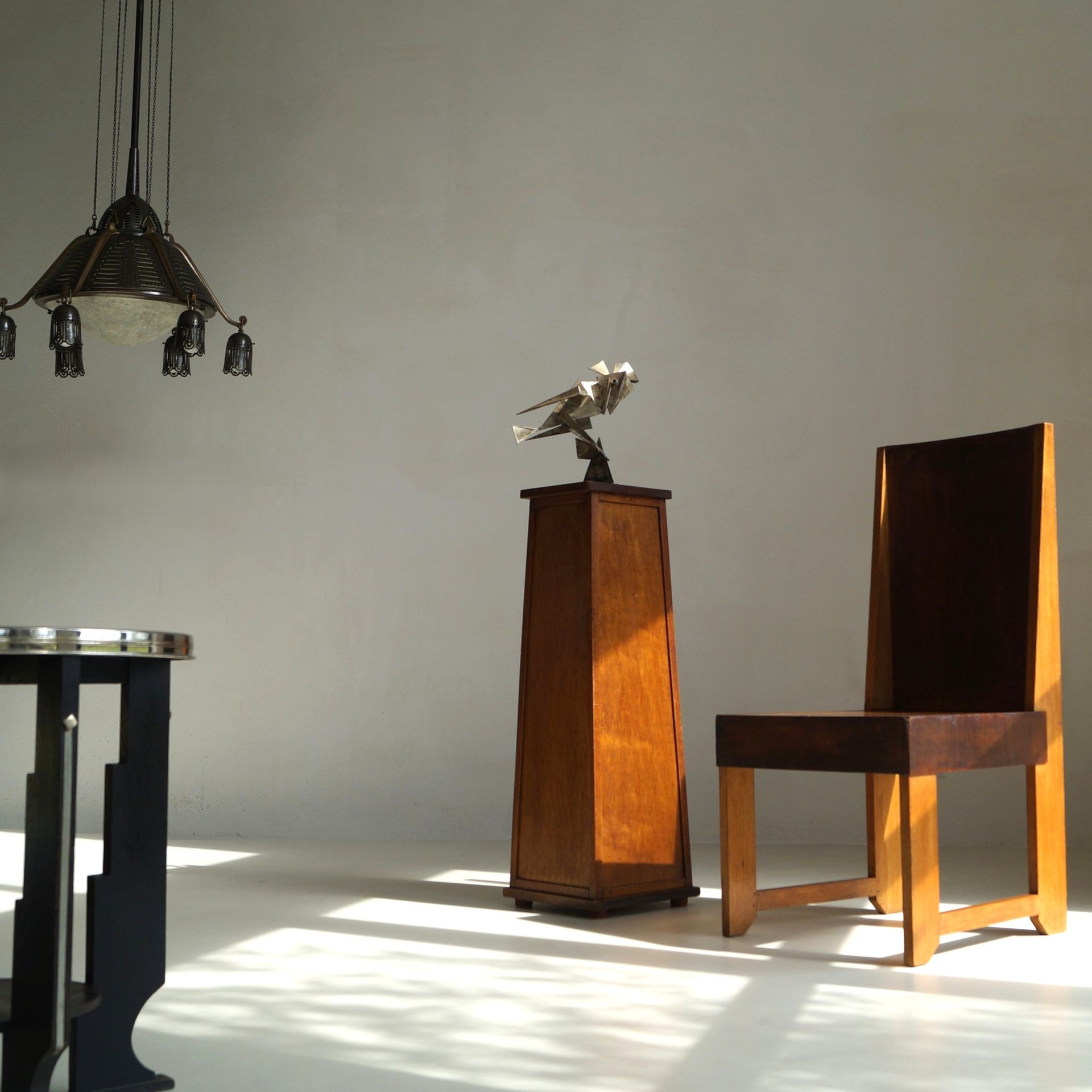 Dutch Art Deco Modernist The Hague School side chair, 1920s