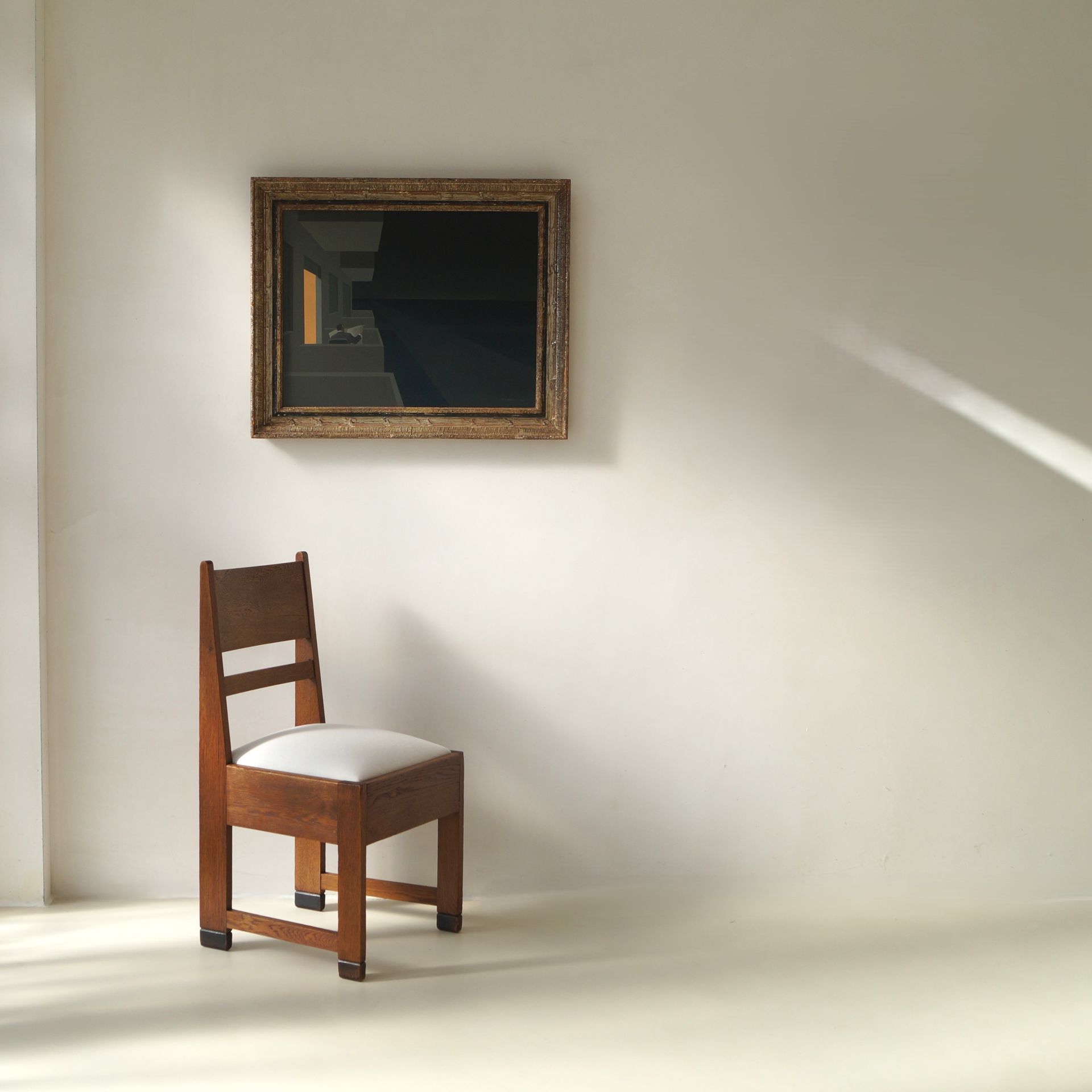 ''A Summer Evening''  oil painting by Chris van Geest,  1975