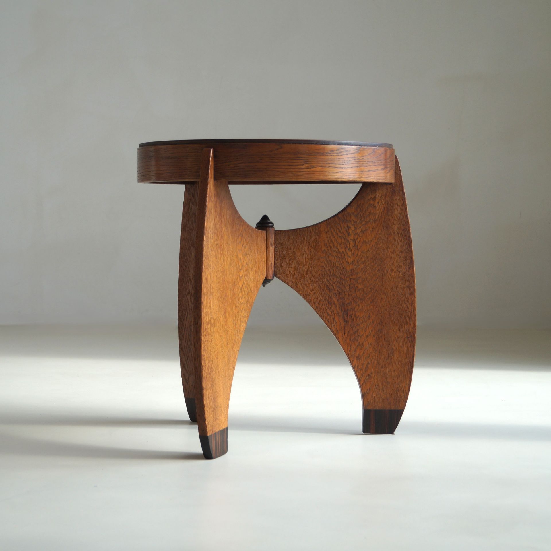 Amsterdam School accent table by L. J. Verweij for “Intima” Amsterdam, 1920s