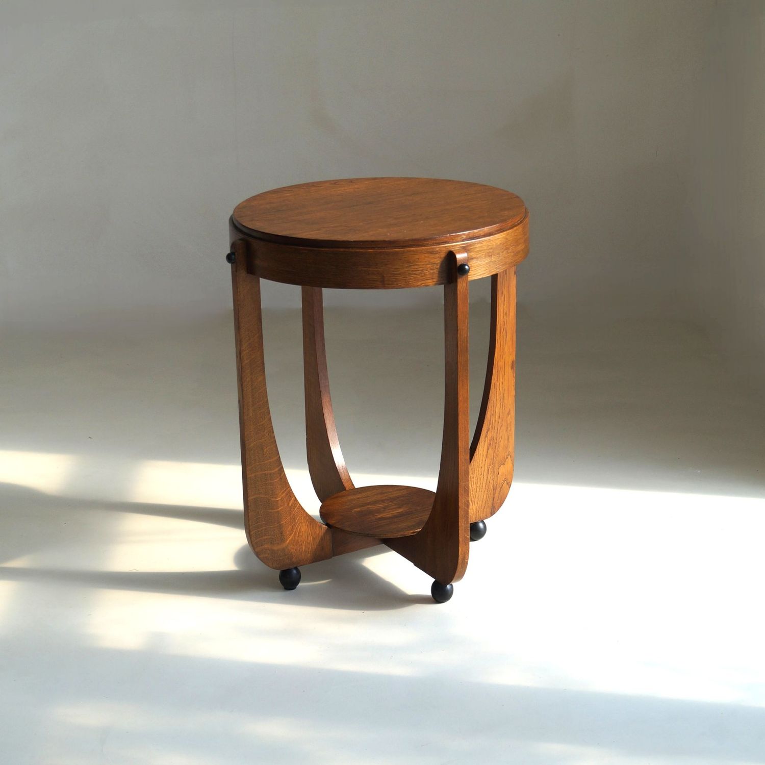 Amsterdam School Side Table by Genneper Molen - stamped, 1920s
