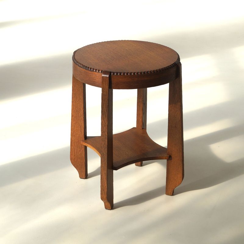 Dutch Art Deco Amsterdam School / Arts & Crafts side table, 1920s