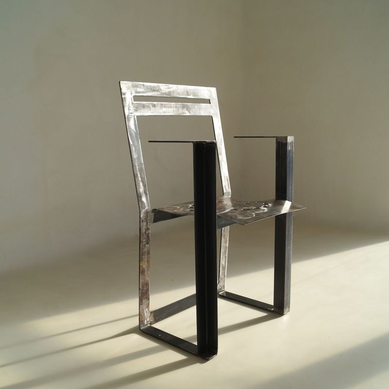Modernist Steel Chair by Albert in 't Veld, 1980s