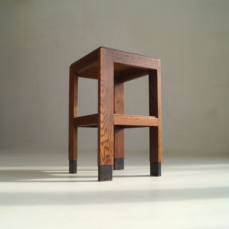 Dutch Art Deco modernist square occasional table, 1920s