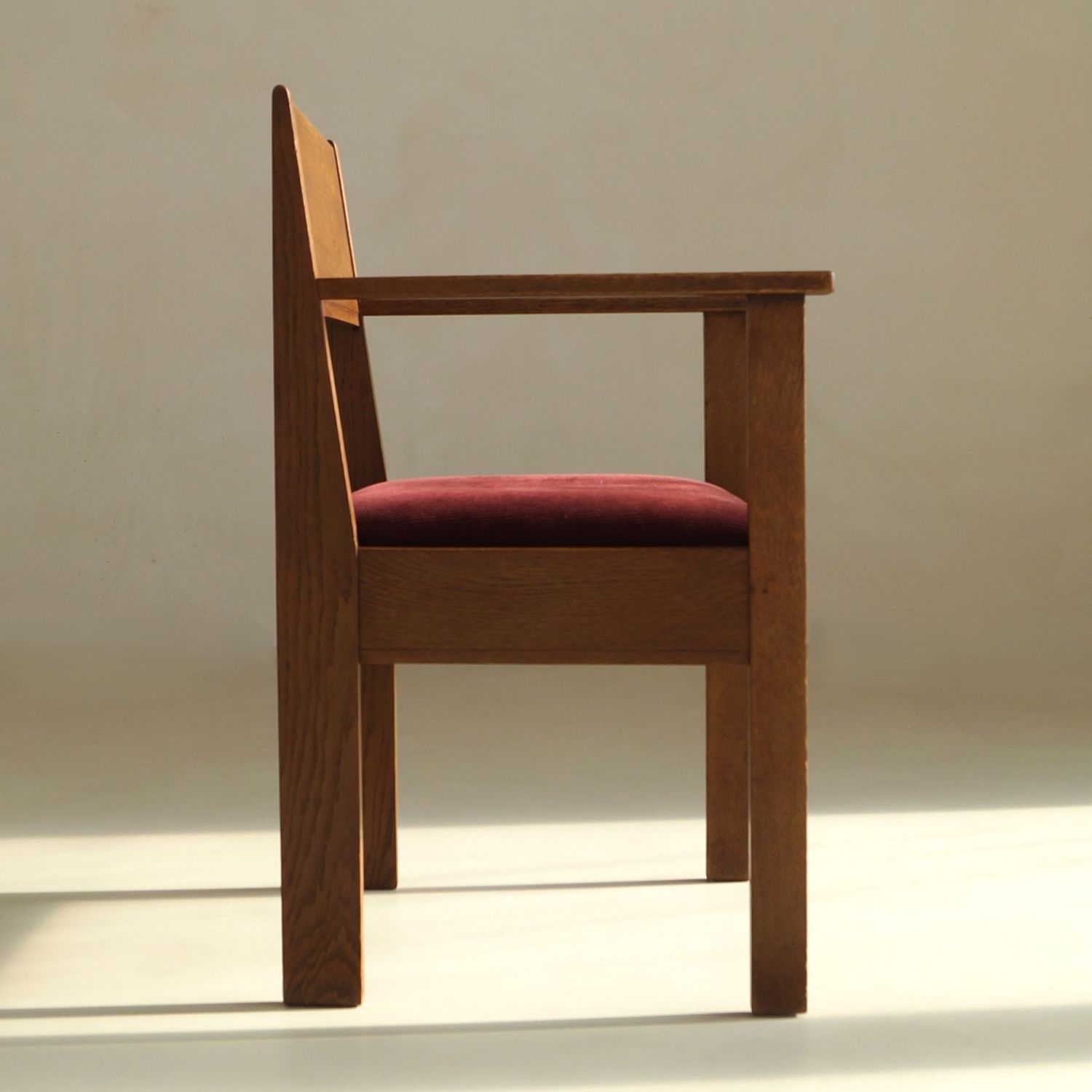 L.O.V. Oosterbeek rationalist armchair or desk chair, Dutch Art Deco, 1920s