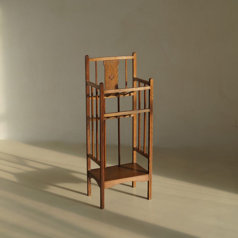 Dutch Art Deco/Nieuwe Kunst Magazine Rack, 1920s