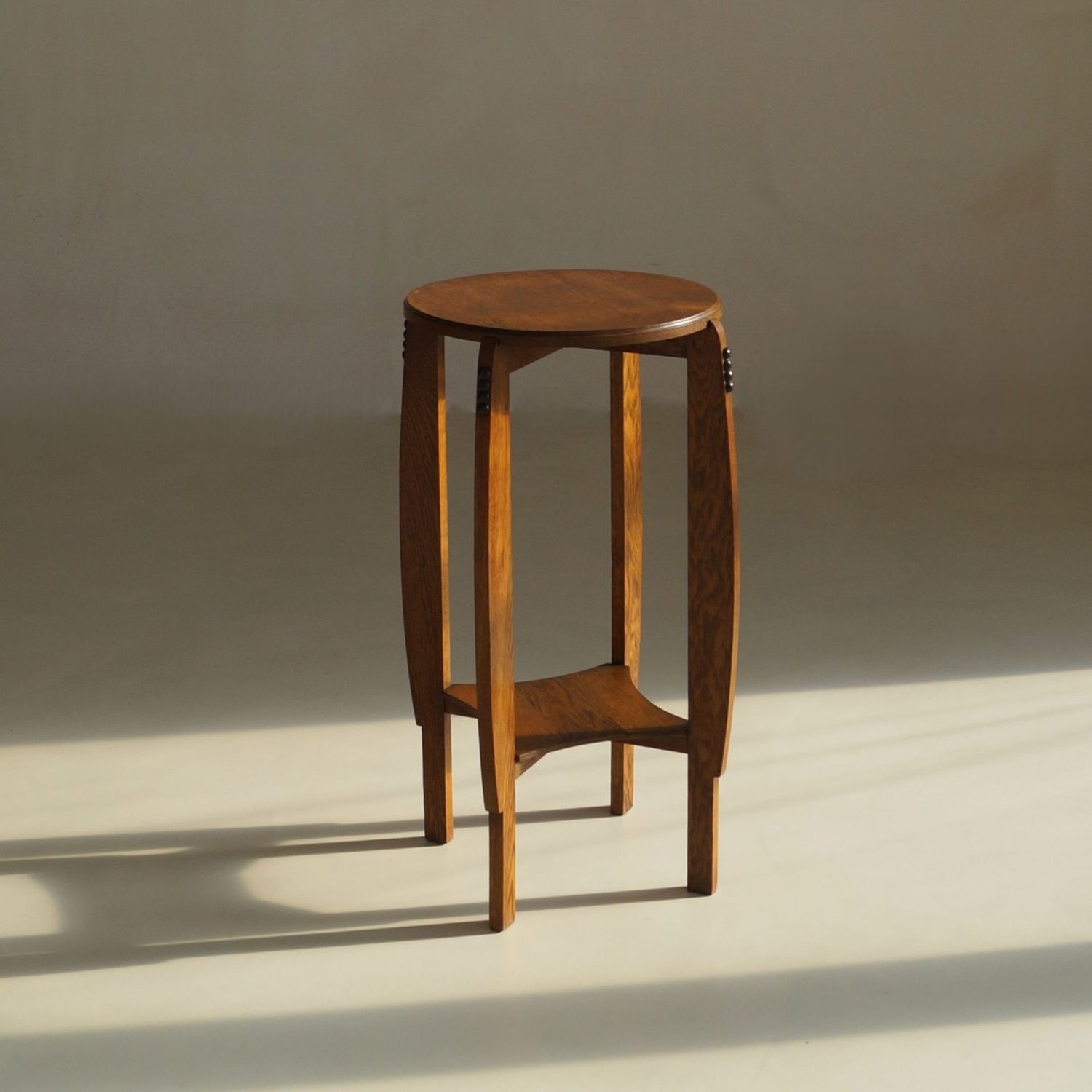 Dutch Art Deco Amsterdam School pedestal table, 1920s