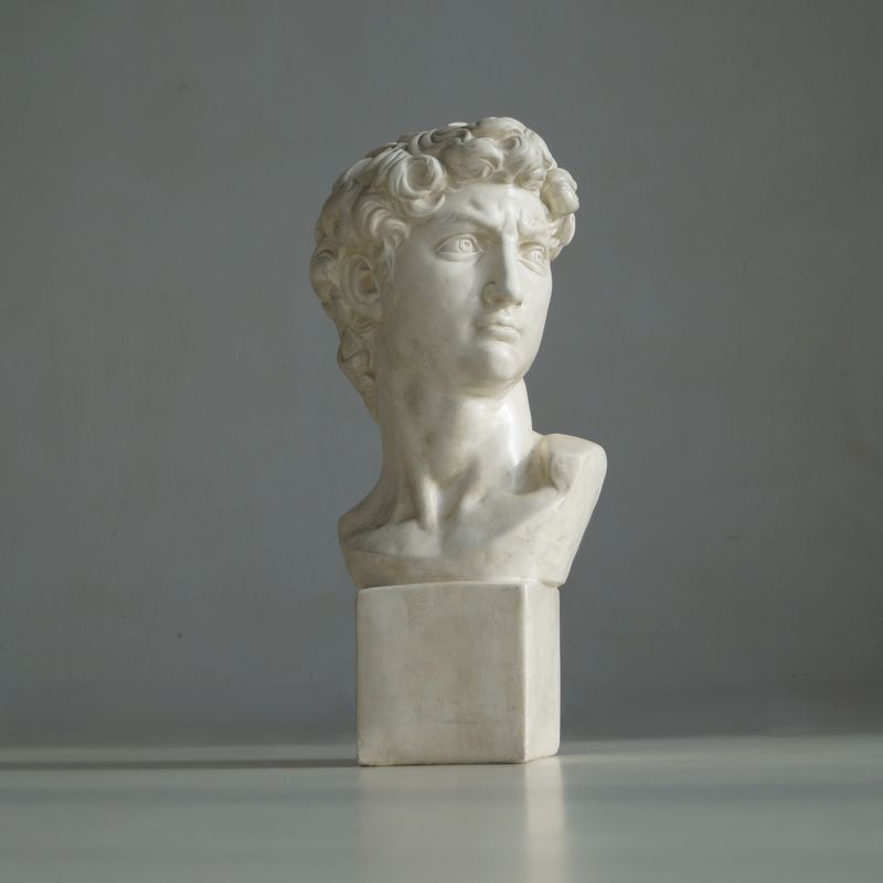 Large Vintage Bust of Michelangelo’s David, 1970s