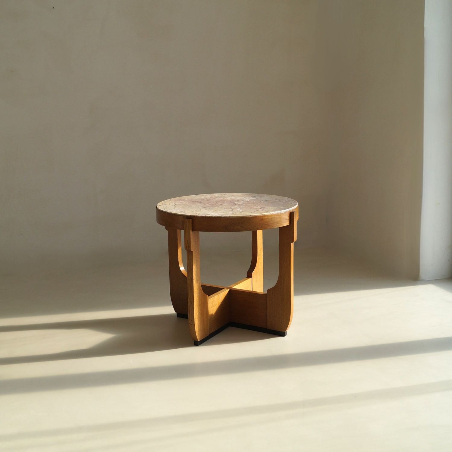 Dutch Art Deco The Hague School coffee table with marble top, 1920s