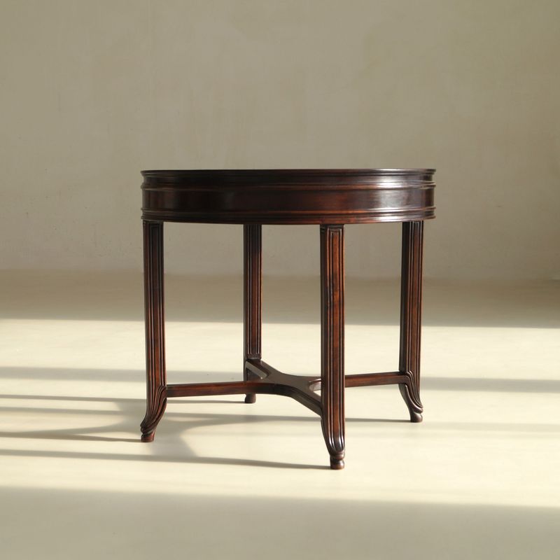 Organically Shaped Dutch Art Deco Amsterdam School Side Table, 1920s