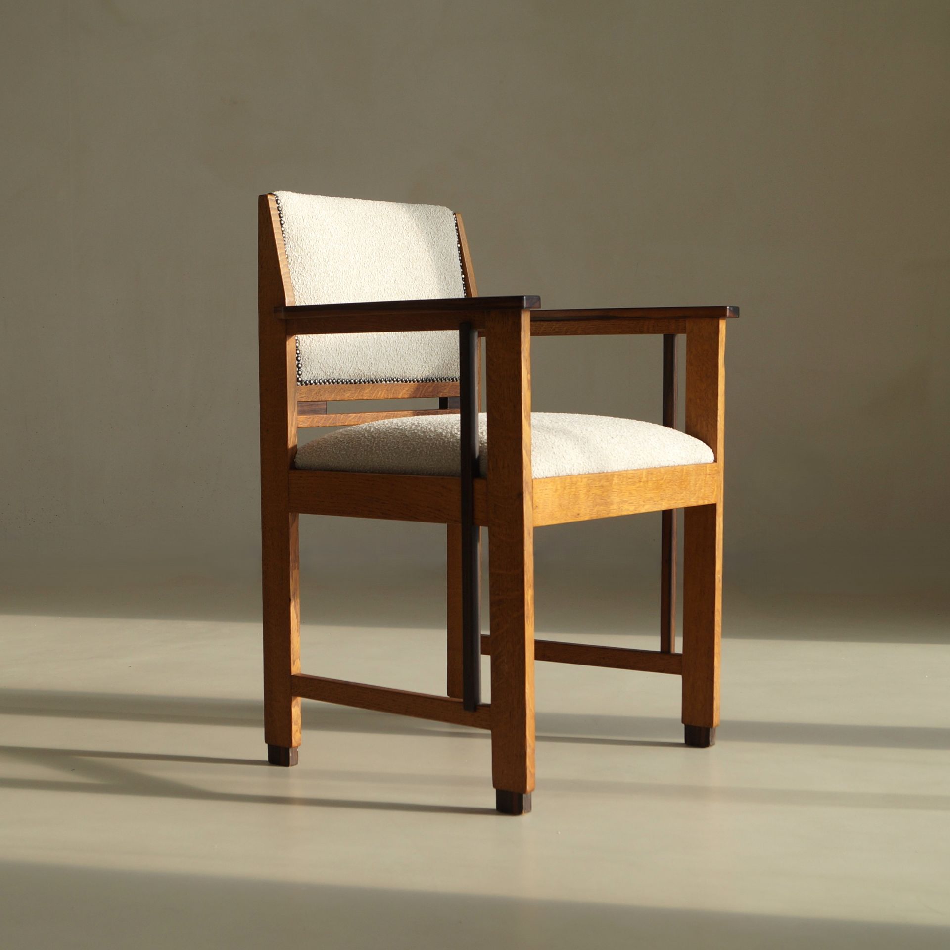 Dutch Art Deco modernist (Hague School) armchair, attr. to Anton Lucas, 1920s