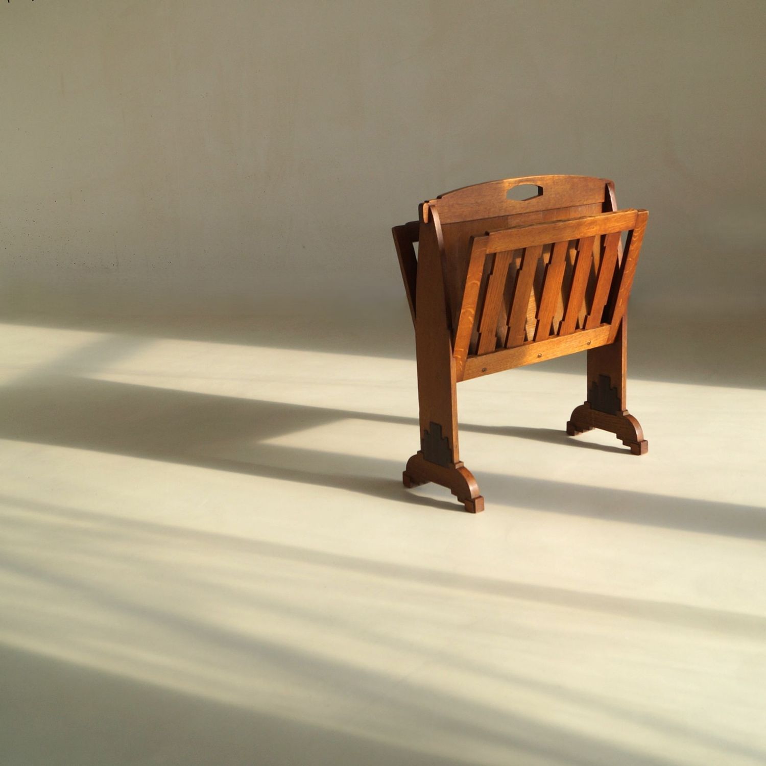 Dutch Art Deco Amsterdam School Magazine Rack, 1920s